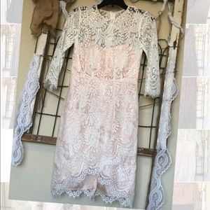 Beautiful white lace dress!